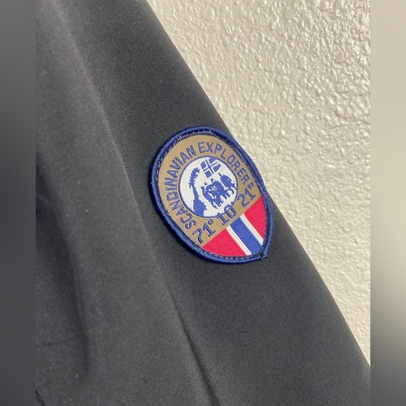 Scandinavian Explorer Black quilter Puffer Full Zip Nylon Coat Women’s Small - Picture 8 of 12